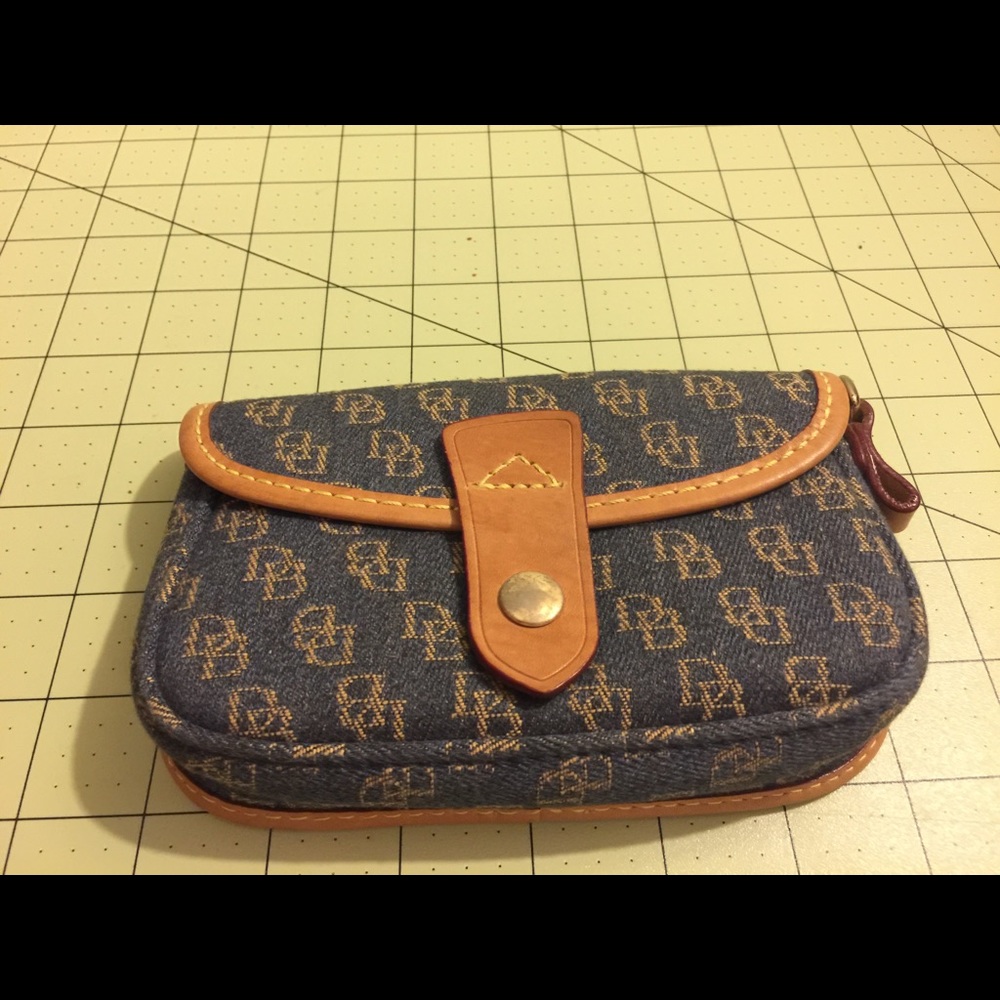 Dooney Burke Fabric Leather trim